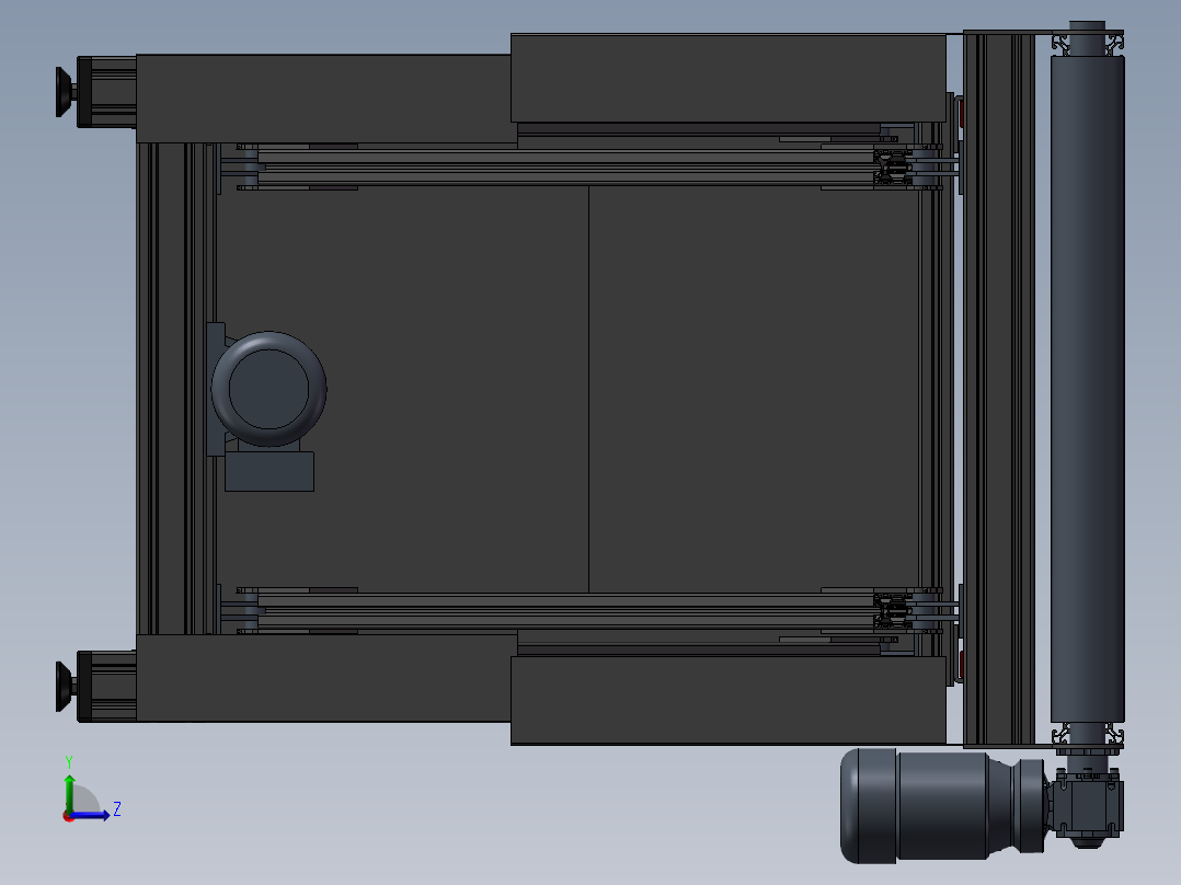 微型传送带左视图