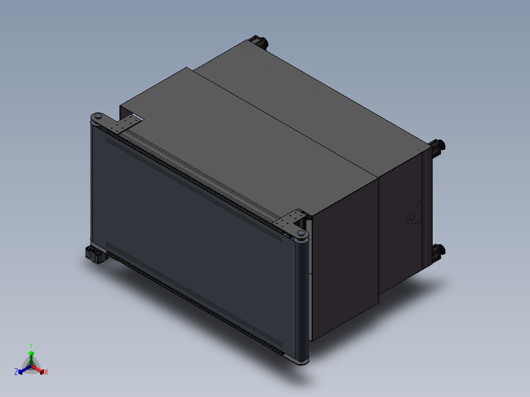 微型传送带正等轴测图