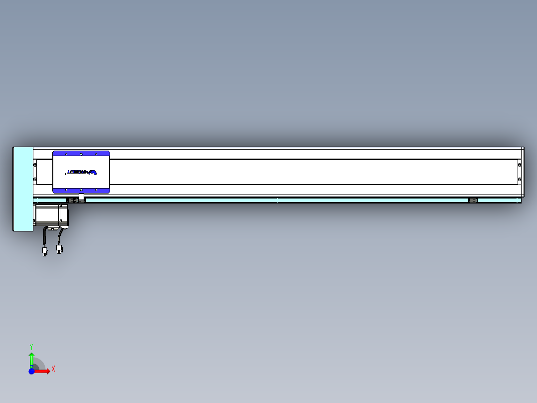 威洛博VC丝杆传动-无尘环境VC14-Lxx-C-S1100-BL-ZP40-C3前视图