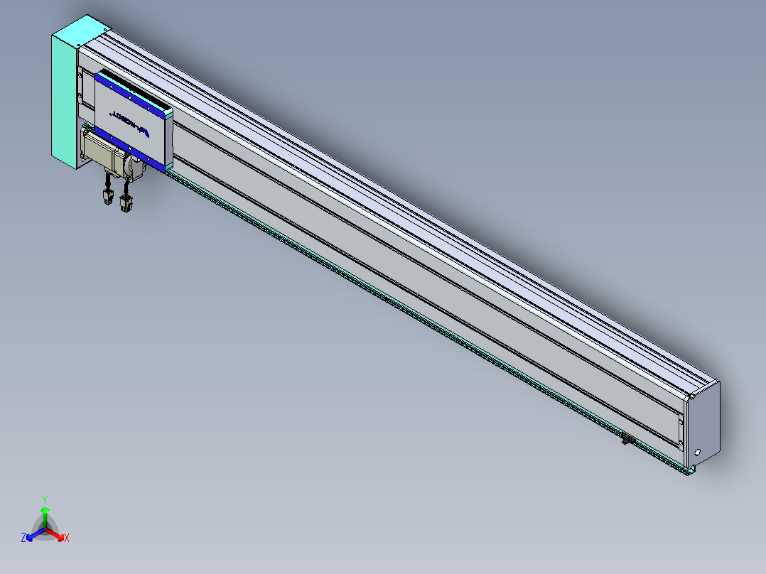 威洛博VC丝杆传动-无尘环境VC14-Lxx-C-S1100-BL-ZP40-C3正等轴测图