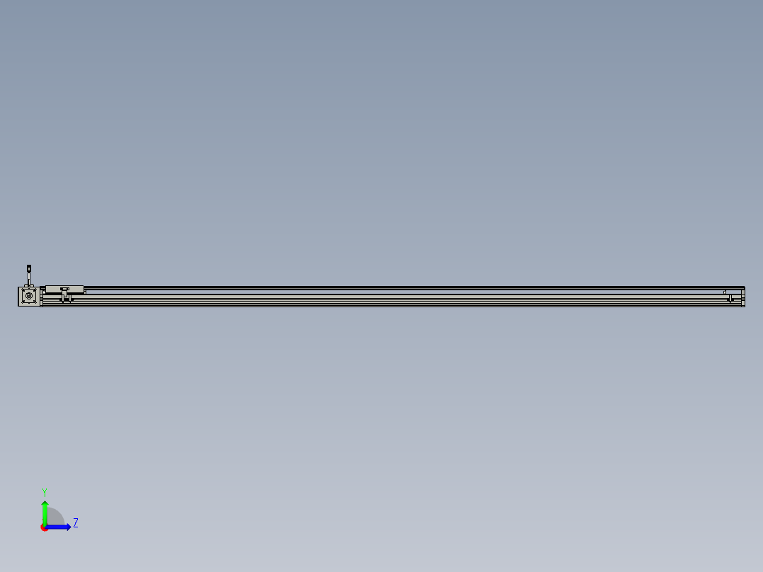 东锦同步带传动-直线滑台模组DH135B-L125-S2350-BL-P400W-C3左视图