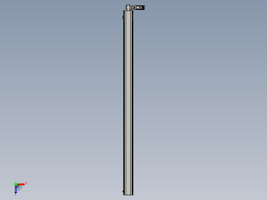 东锦同步带传动-直线滑台模组DH135B-L125-S2350-BL-P400W-C3俯视图