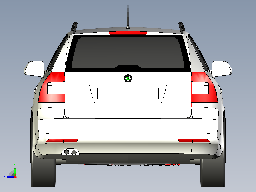 大众斯柯达SKODA明锐右视图