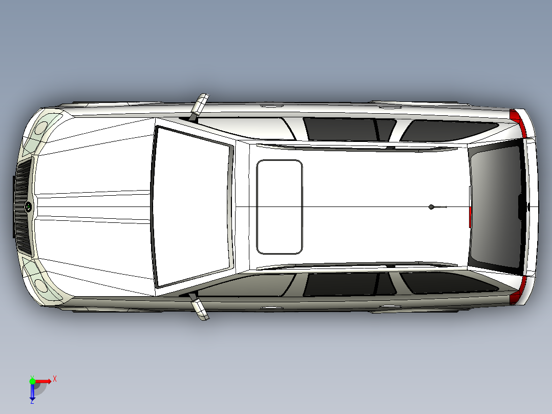 大众斯柯达SKODA明锐俯视图