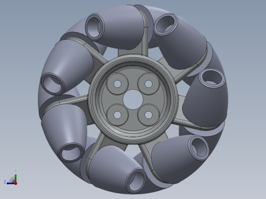 omni wheel分瓣式麦克纳姆轮右视缩略图