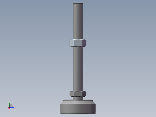 地脚杯M16-60-150（轻、中载）左视缩略图