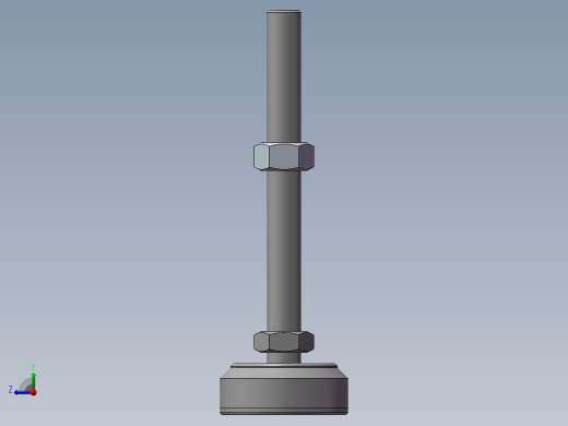 地脚杯M16-60-150（轻、中载）右视缩略图