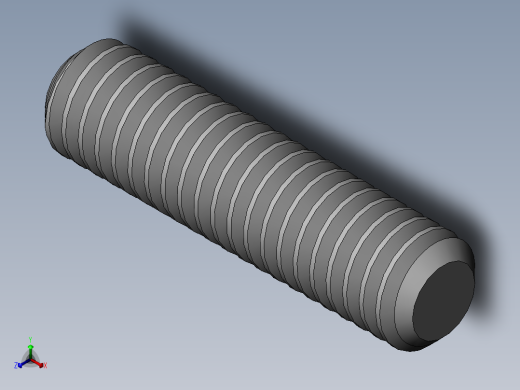 DIN 913-ISO 4026 固定螺钉-M2.5 L=10.SLDPRT正等轴测缩略图