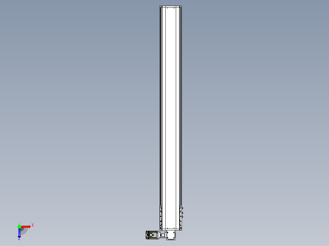 东锦同步带传动-直线滑台模组DH210B-L150-S1800-BL-P750W-C3俯视图