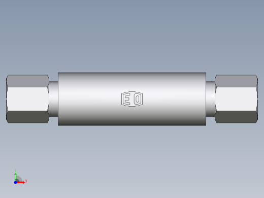 卡套式工业通用硬管接头EO_Weld_bulkhead_fitting_ESV06ZL前视缩略图