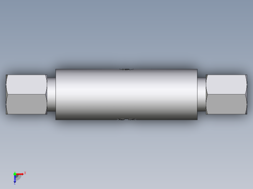 卡套式工业通用硬管接头EO_Weld_bulkhead_fitting_ESV06ZL俯视缩略图