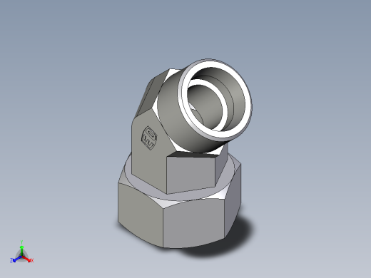 卡套式工业通用硬管接头EO_Swivel_nut_45_deg_elbow_EV25SOMD71