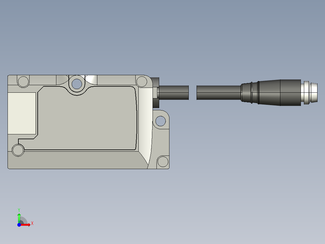 基恩士IG-010_R_kc图纸模型前视图