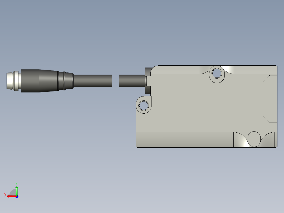 基恩士IG-010_R_kc图纸模型后视图