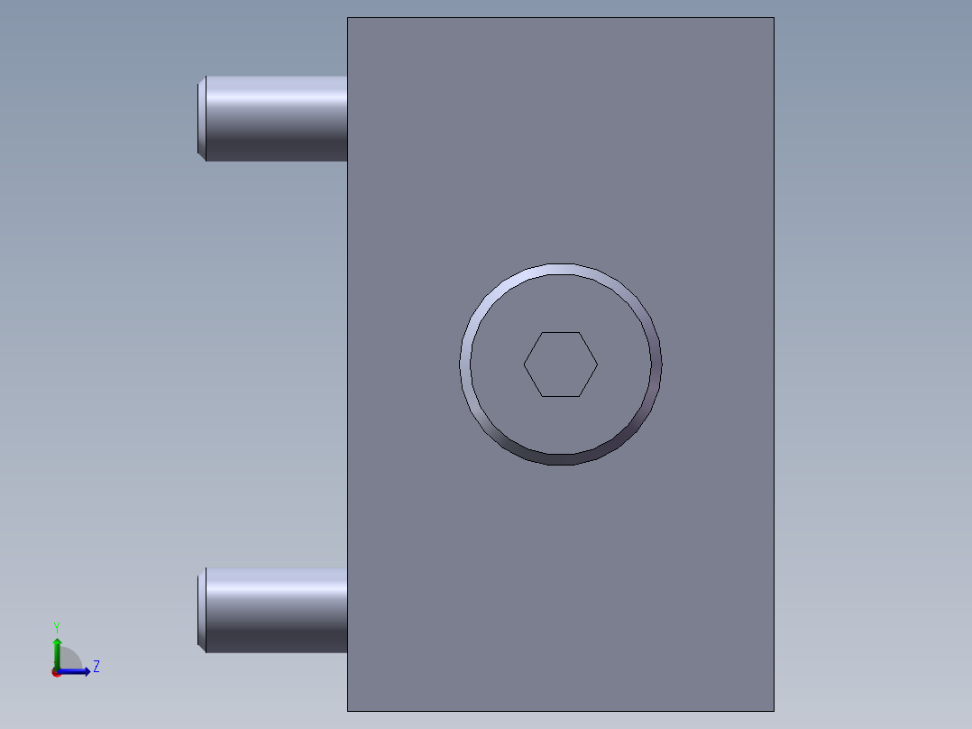 力士乐液压阀-LFA_16WEA-7X_方向阀盖板左视图