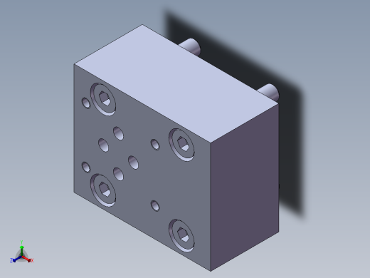 力士乐液压阀-LFA_16WEA-7X_方向阀盖板正等轴测缩略图
