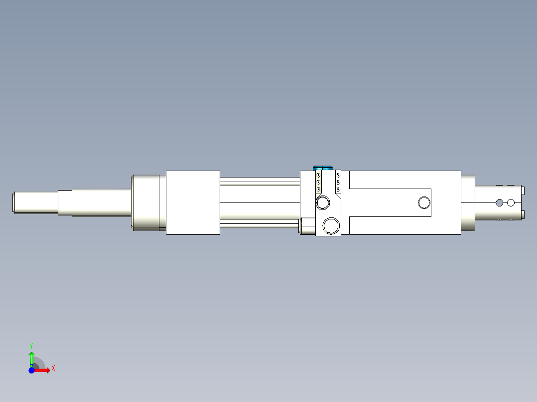 德克斯TUNKERS气缸数模SZK_40_Z_T12_TUENKERS前视图
