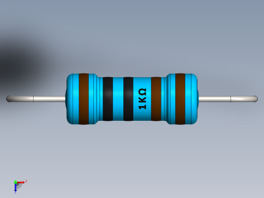 电容器 二极管 电阻器-Resistor 1K Ohm 1 Watt