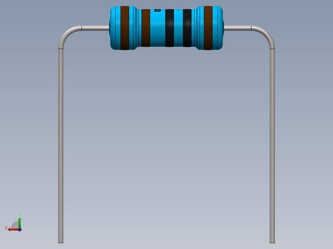 电容器 二极管 电阻器-Resistor 1K Ohm 1 Watt后视图