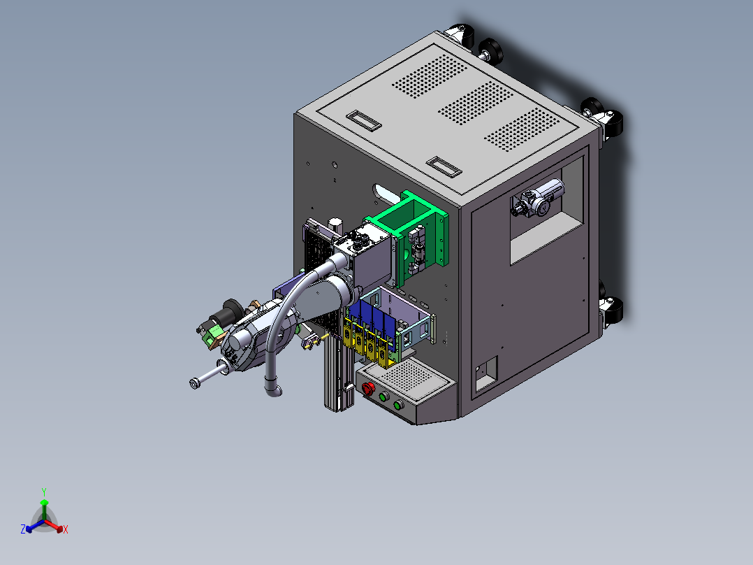 烧录机正等轴测图