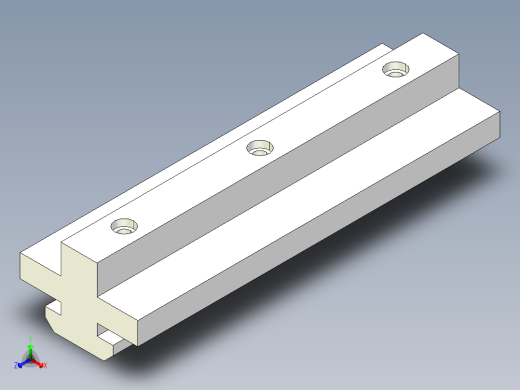 型材-BR 8MM PLAIN-TEE SLIDER 3842523210正等轴测缩略图