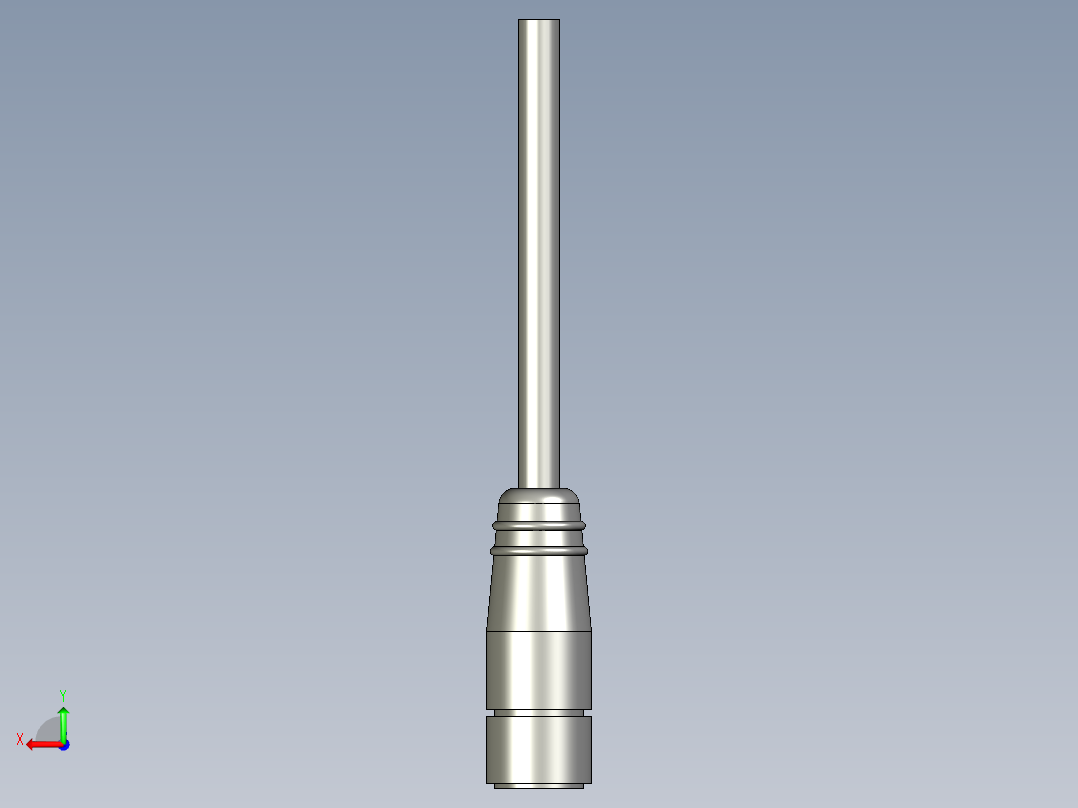 基恩士FS-V32C(P)_connector_kc图纸模型后视图