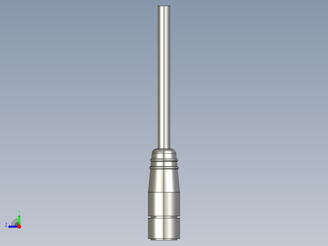 基恩士FS-V32C(P)_connector_kc图纸模型右视图