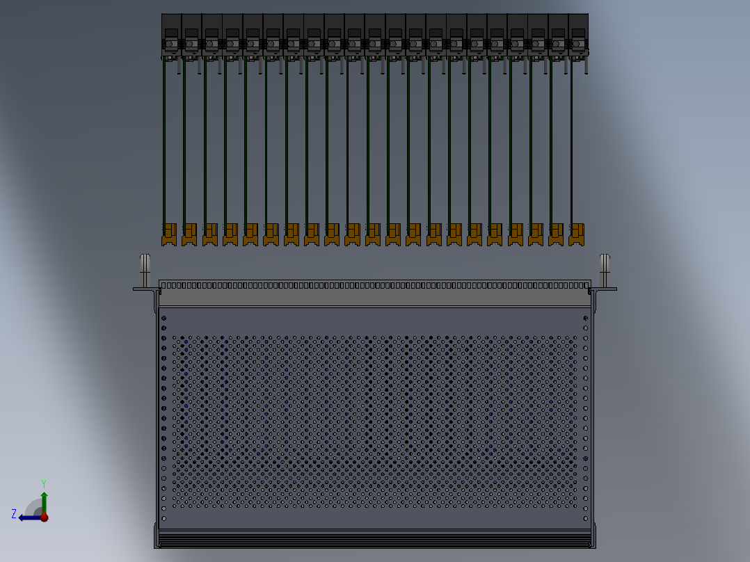 基于GBt19520标准19in系列的3U84T插箱及3U4T插件右视图