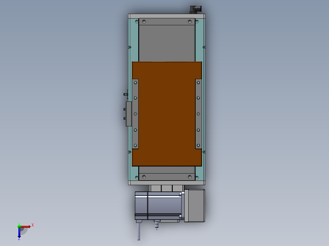MCB同步带全封闭MCB22-RU-750W俯视图