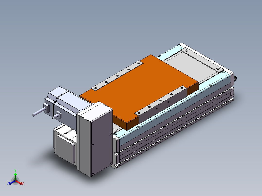 MCB同步带全封闭MCB22-RU-750W正等轴测图