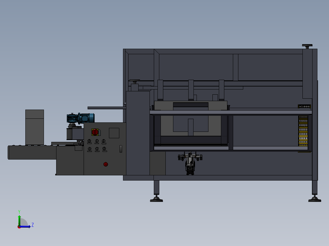 纸箱成型机左视图