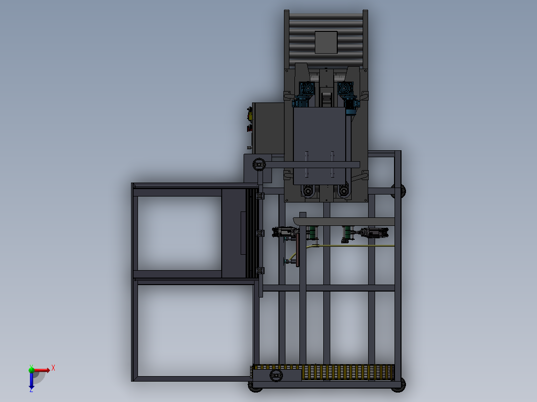 纸箱成型机俯视图