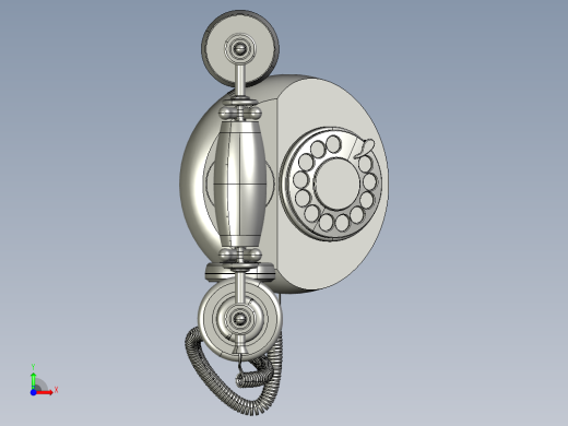 老式家用电话机前视缩略图