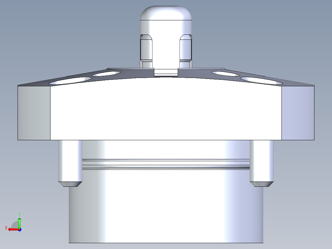 KOSMEKSFK2110-GN多系列多零件图纸模型后视图