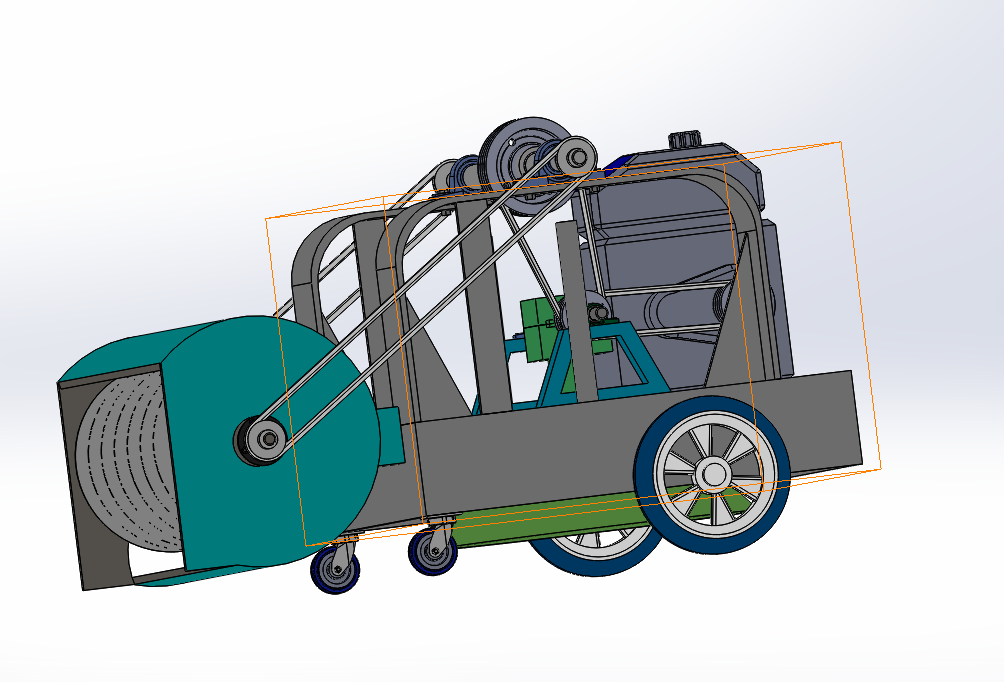 小型智能清雪车结构优化设计与运动学分析含SW三维图