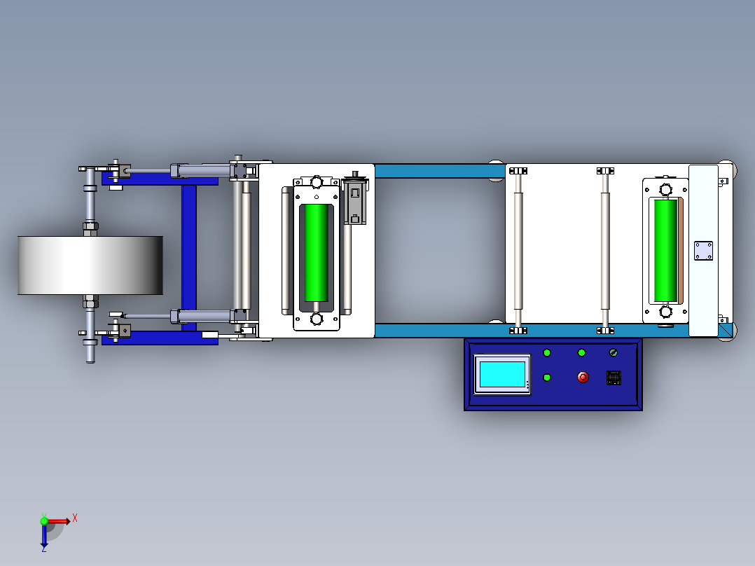 滚切机sw19可编辑俯视图