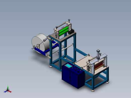 滚切机sw19可编辑正等轴测缩略图