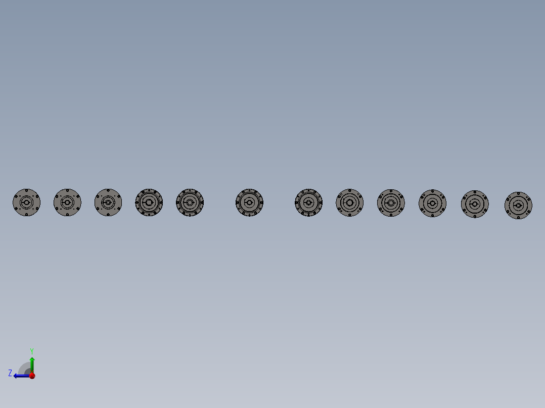 滚轮减速机 SFP-P100型12款右视图