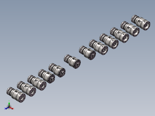 滚轮减速机 SFP-P100型12款正等轴测缩略图