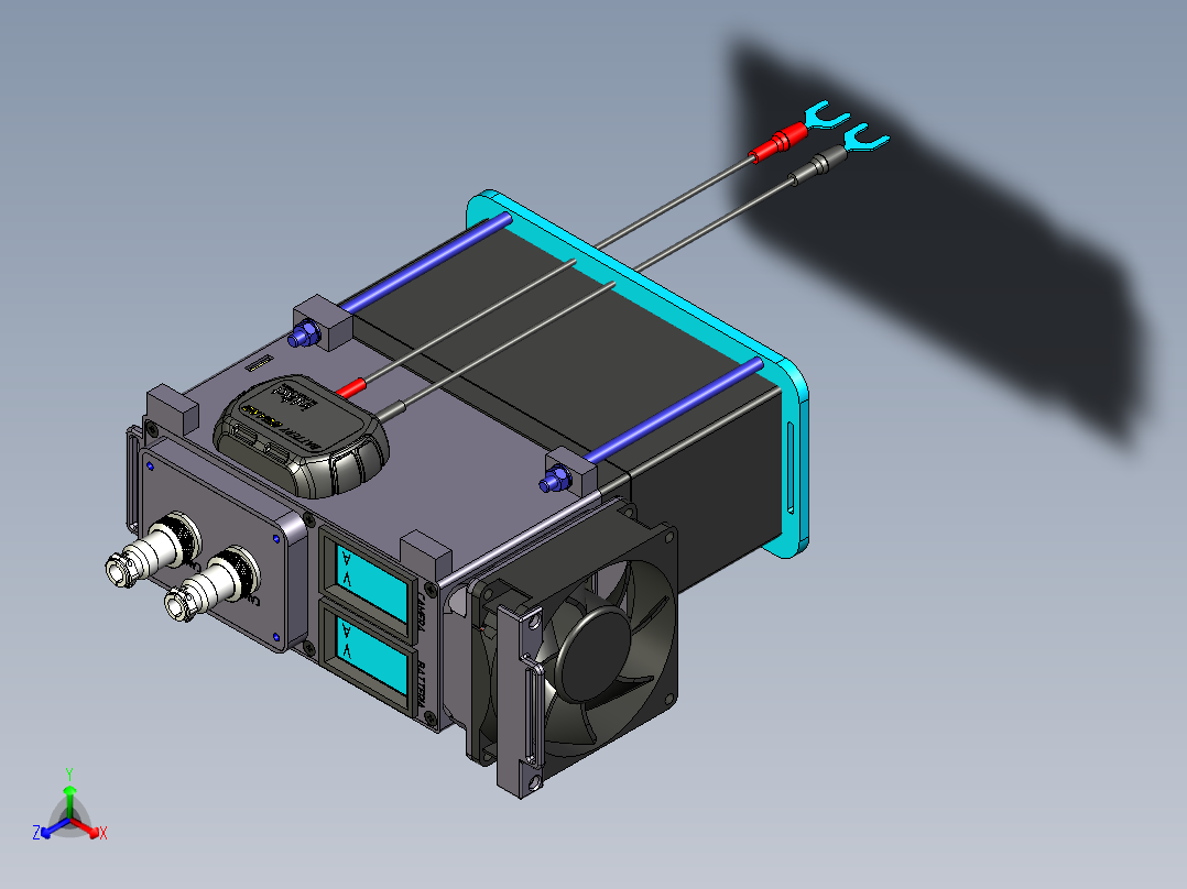 行车记录仪电池主视图