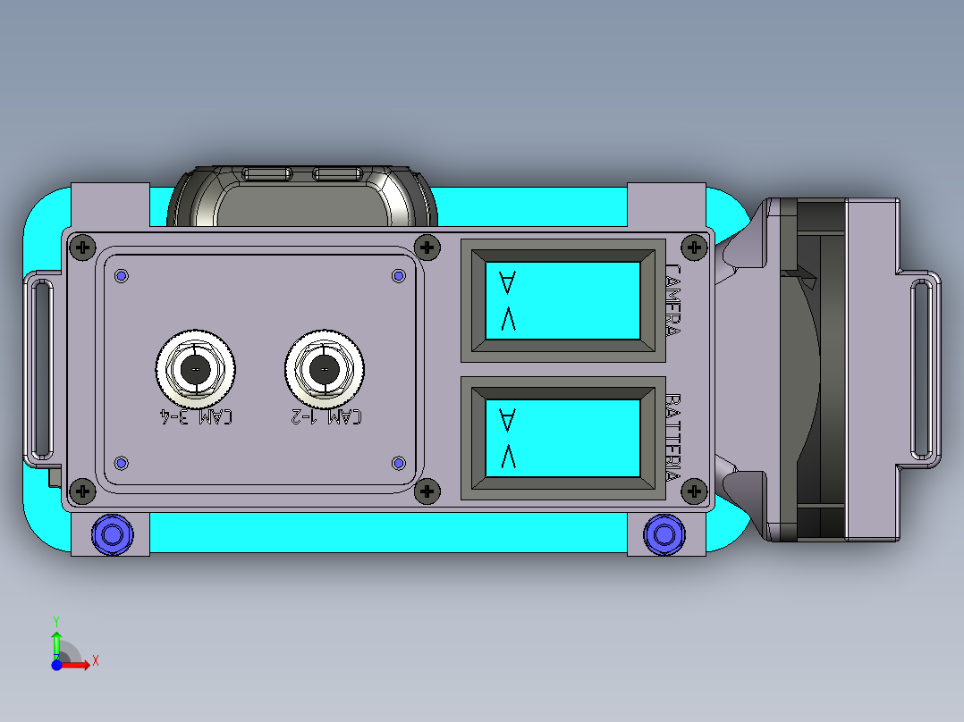 行车记录仪电池前视图