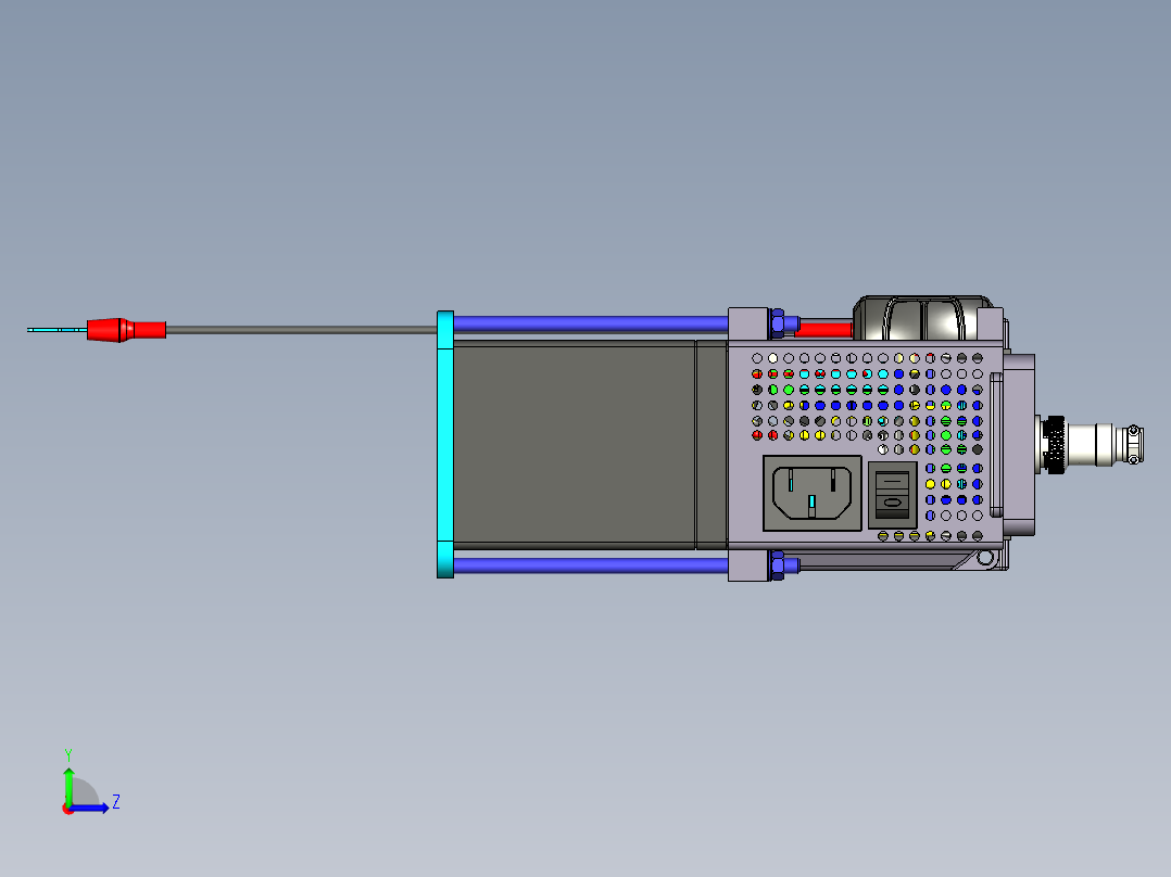 行车记录仪电池左视图