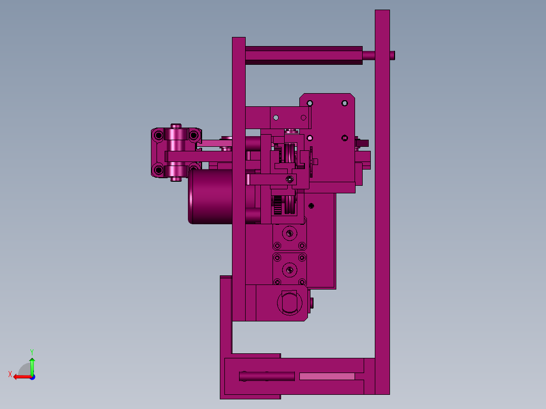 剥线送线一体机后视图
