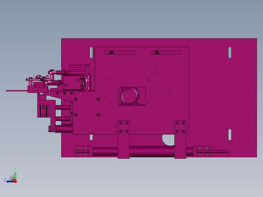 剥线送线一体机右视图