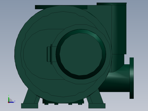 泵、水泵、ZJY-300A罗茨泵(四川南光)左视缩略图