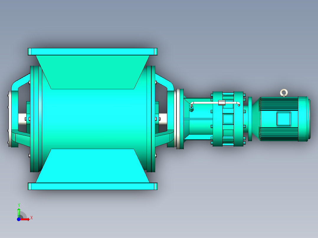 星型卸料器 摆线针电机前视图