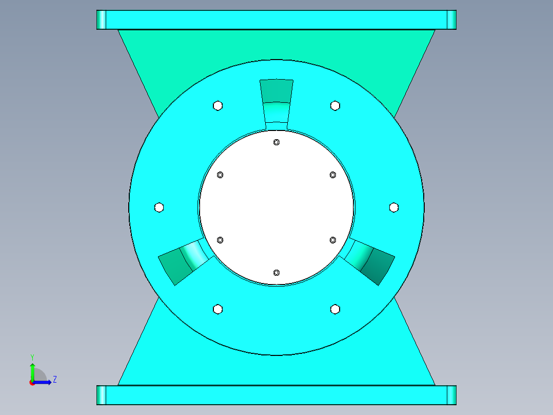 星型卸料器 摆线针电机左视图