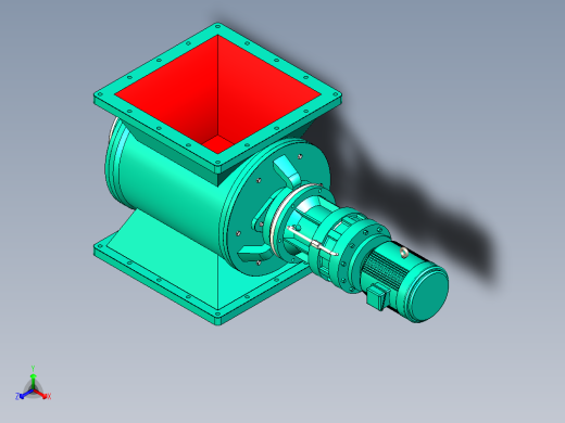 星型卸料器 摆线针电机正等轴测缩略图