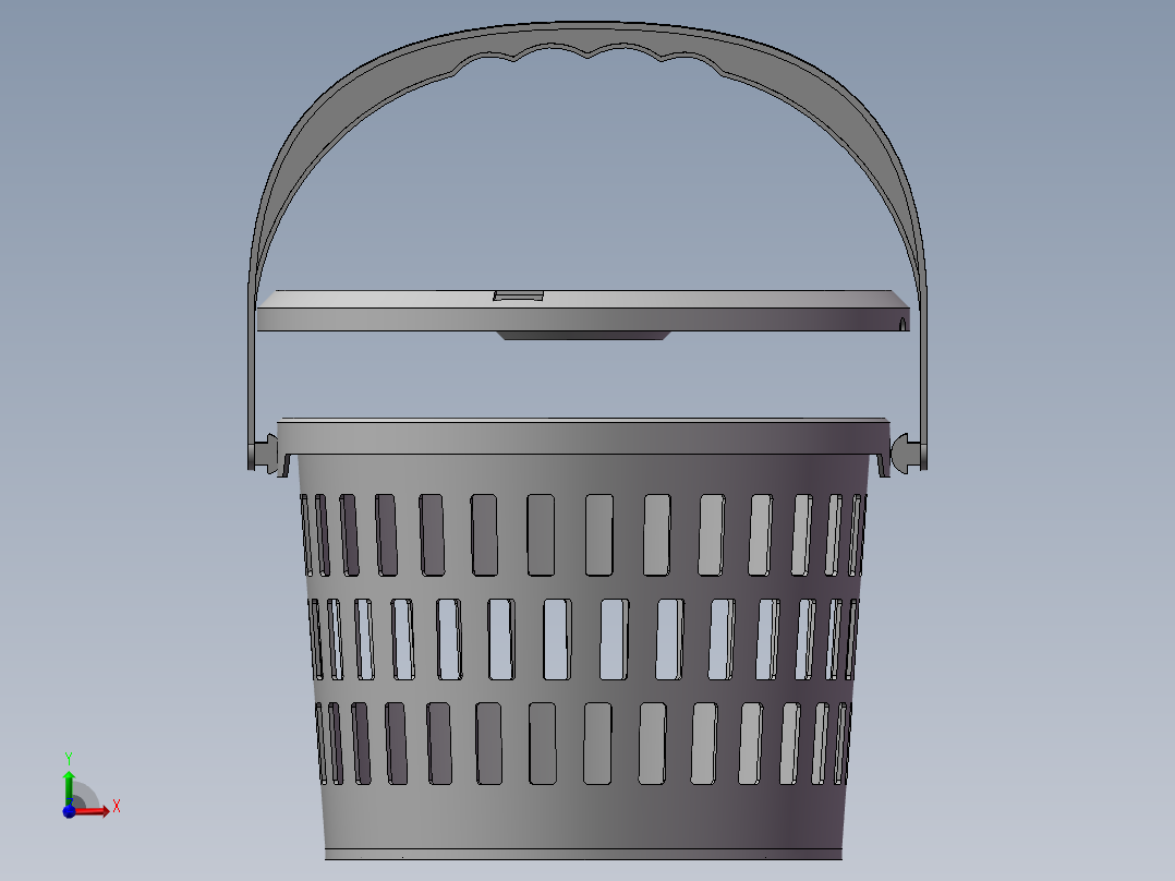 A0003287-小型塑料水果篮前视图