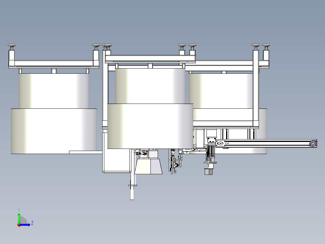 轴承全自动组装设备左视图
